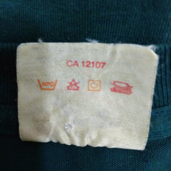 Vintage 80s Leopard T Shirt Size M Zoo Parc Safari Crew Neck Short Sleeve - Picture 12 of 12